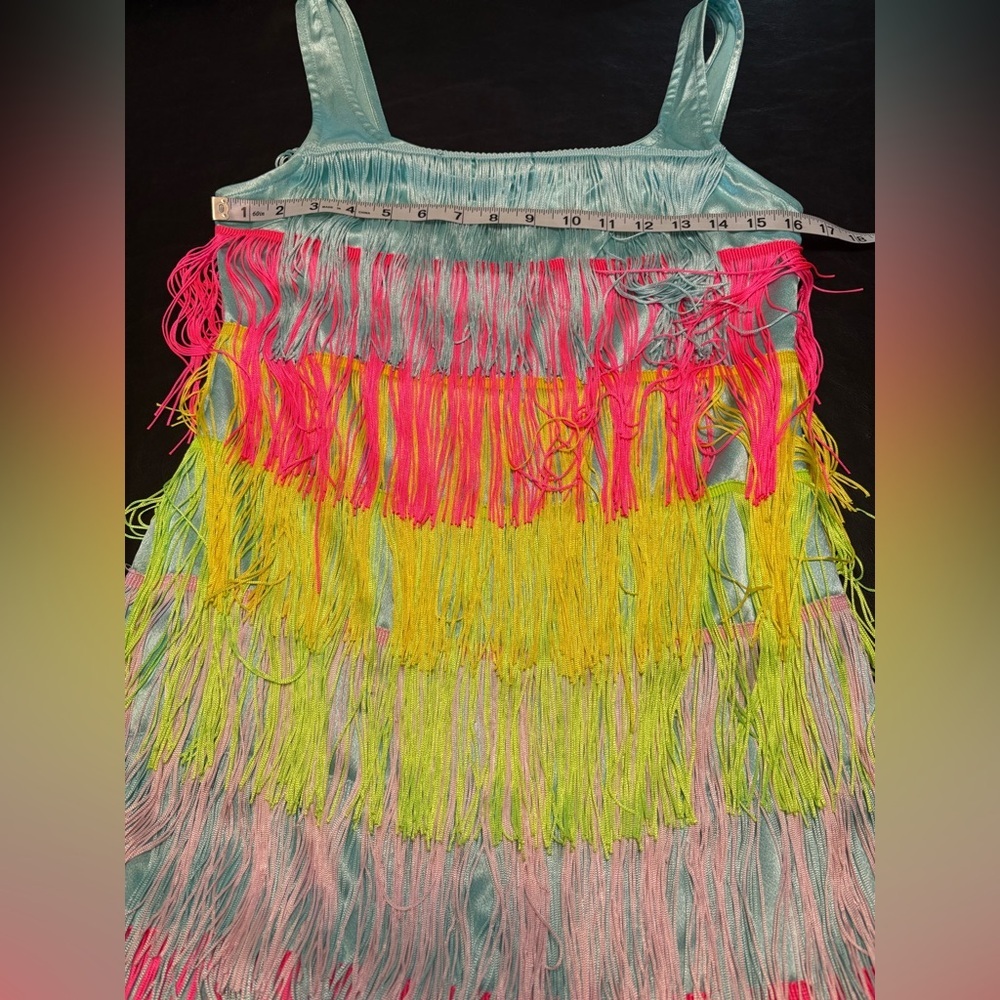 Colorful Fringe Women's Dress size S NWT - Picture 13 of 15
